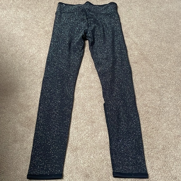 Aerie Chill. Play. Move. Black Glitter Leggings/Tights - Picture 3 of 8